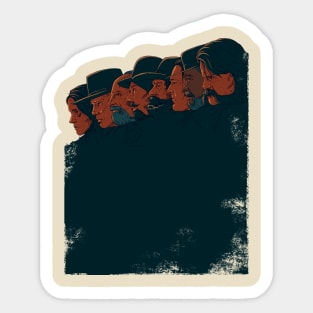 The Hateful Eight Art Print Sticker